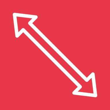 Yeniden boyutlandır, ok, ekran simgesi vektör görüntüsü. Müşteri desteği için de kullanılabilir. Web uygulamalarında, mobil uygulamalarda ve yazdırma ortamlarında kullanılabilir.