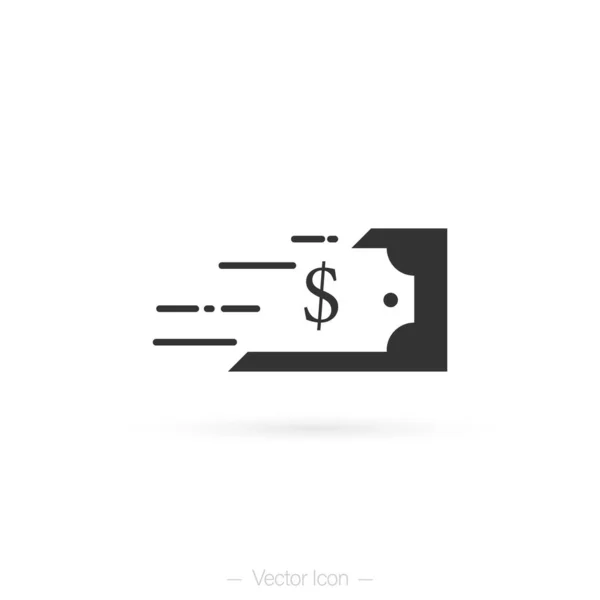 Schnelle Geldüberweisungen Abhebungen Und Einzahlungen Über Das Online Web Isolierte — Stockvektor