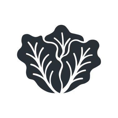 Sağlıklı Gıda Konseptleri için Düz Marul Simgesi