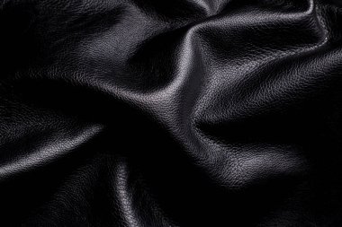 Siyah deri dokusu, metin için arkaplan.