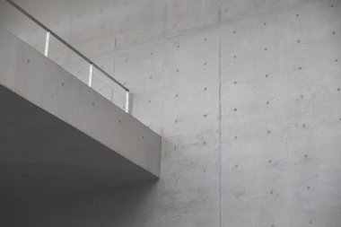 Beton duvar. Modern mimari eleman.