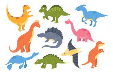 Dinozorlar seti, renkli tarih öncesi hayvan canavarları, bebek dinazor paleontoloji koleksiyonu