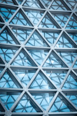 Modern gökdelen iş ofis, kurumsal modern bina fasade.