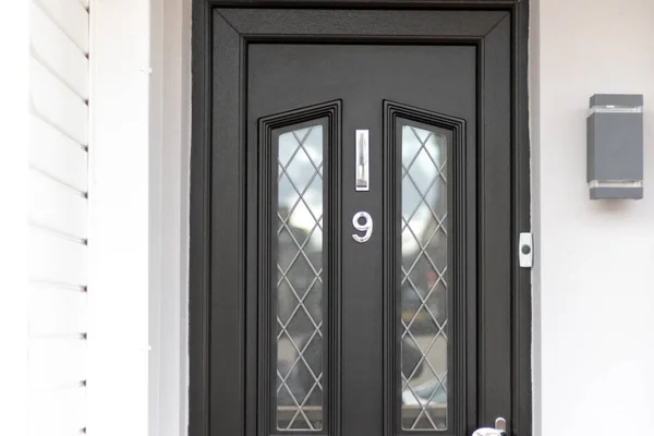 Modern take on a classic entrance with the number nine