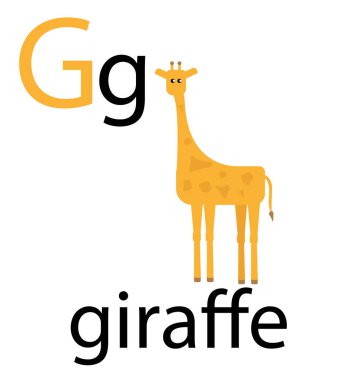 Güzel ve renkli alfabe harfleri, çizimler ve basılabilir kelimeler. Çocuk eğitimi için basılabilir bilgi kartı