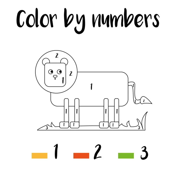 Preschool Counting Activities Coloring Page Colorful Illustration Educational Game Children — Stock Photo, Image