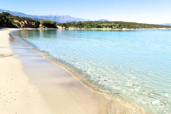 Beautiful idyllic turquoise waters beach, Crete Greece. — Stock Photo, Image