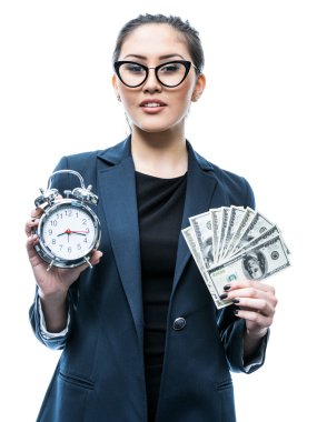 bir alarm ve para ile kız