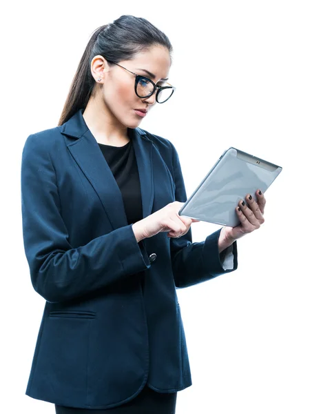 Menina com tablet Fotos De Bancos De Imagens