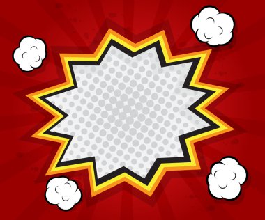 soyut BOM boş konuşma balonu pop art, çizgi roman