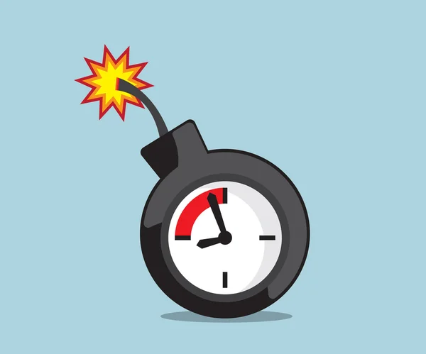 Time bome, deadline vector — Stock Vector