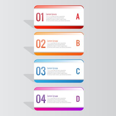 Modern soyut Infographic arka plan