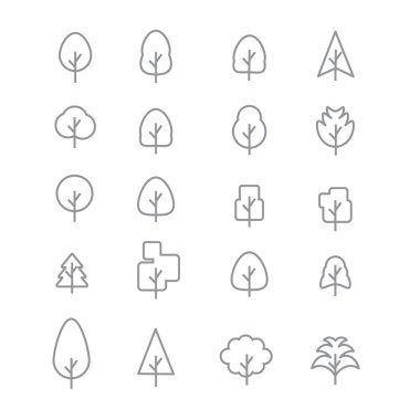 çizgi stili ağacında kümesi