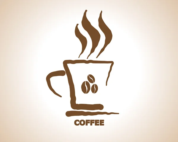 Kahve fincanı sembol simge vektör — Stok Vektör