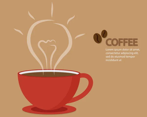 Ideen für eine glückliche Kaffeezeit — Stockvektor