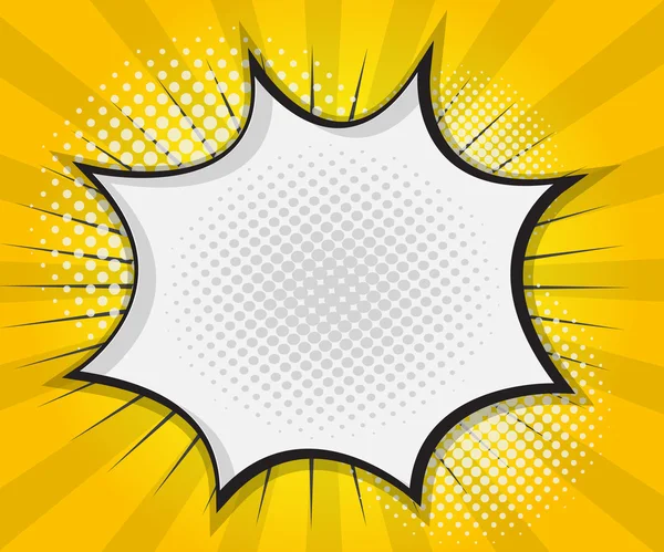 Comic Book tekstballon, Pop art Cartoon — Stockvector