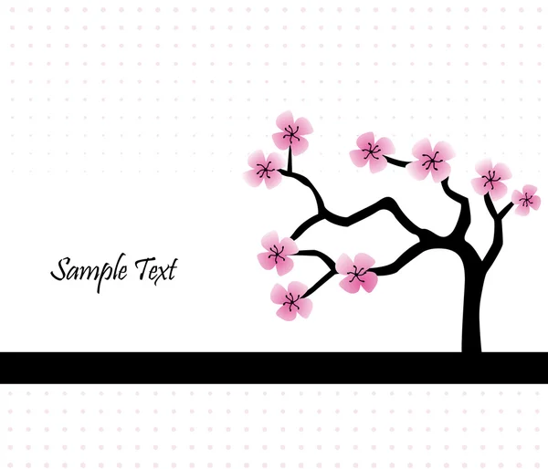 Kirschblüte abstrakter Hintergrund — Stockvektor