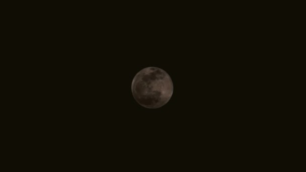 HD - beelden van de volle maan en wolken — Stockvideo