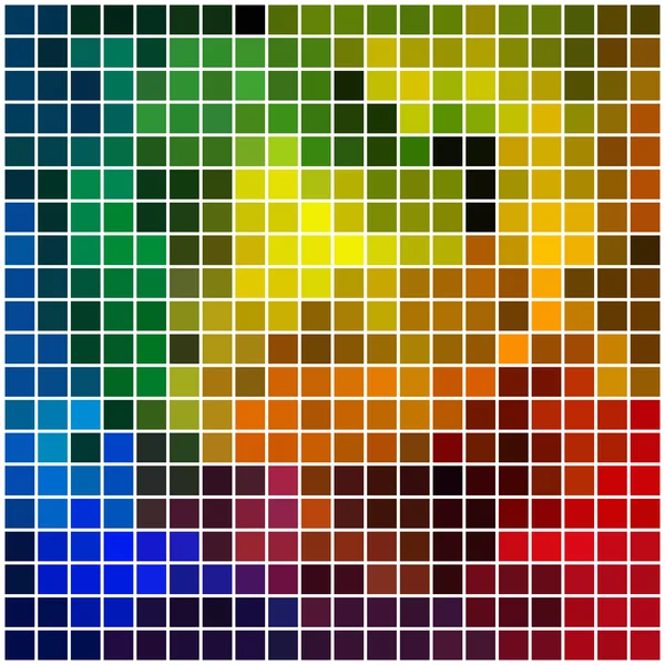 Mosaïque carrée colorée (fond blanc ou bordures ) — Image vectorielle