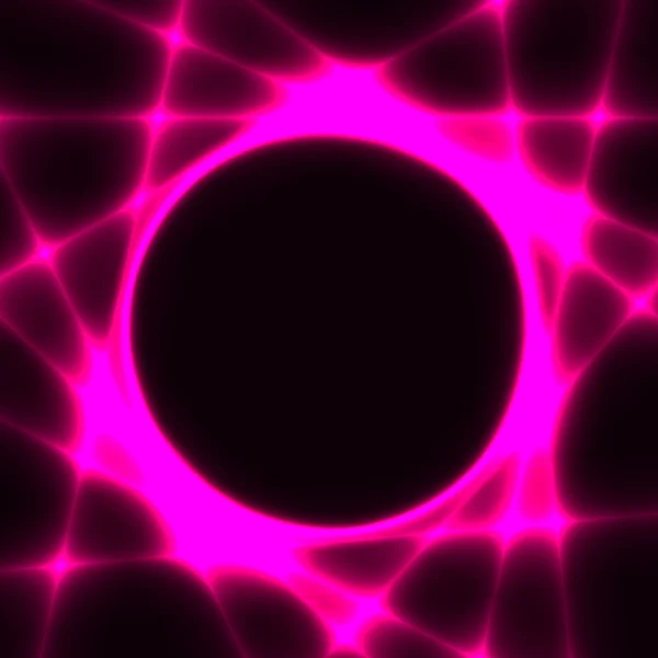 Růžový šablona tmavý kruh a laserové paprsky — Stockový vektor