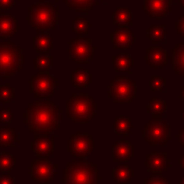 Lumières LED rouges sur fond sombre et sans couture — Image vectorielle