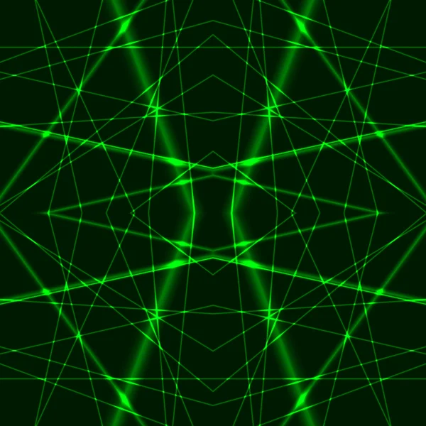 Grön Laser balkar sömlös bakgrund — Stock vektor
