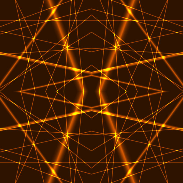 Gold Laser Beams Seamless Background