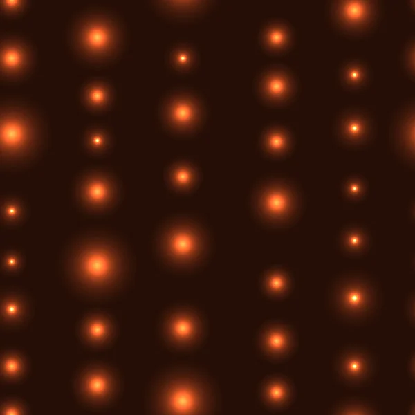 Горячие оранжевые светодиодные огни на темном фоне — стоковый вектор
