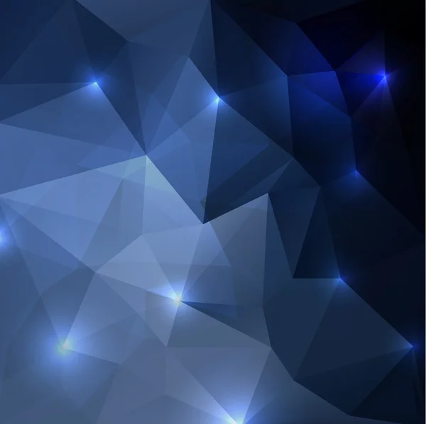 Modré pozadí polygonální — Stockový vektor