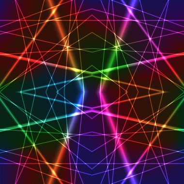 Neon gökkuşağı renkli lazer sorunsuz arka plan