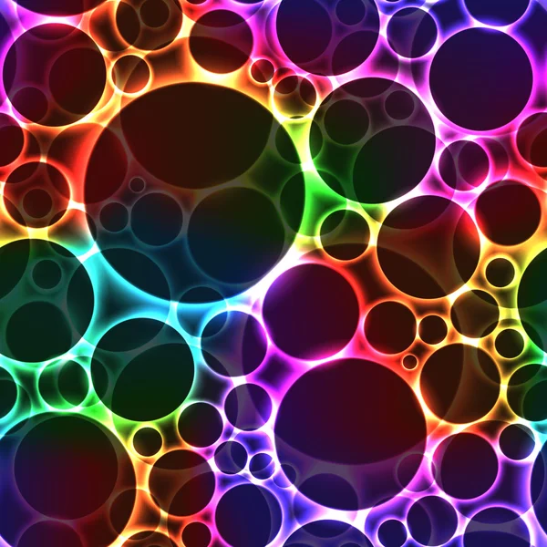 Bulles noires sur fond coloré — Image vectorielle