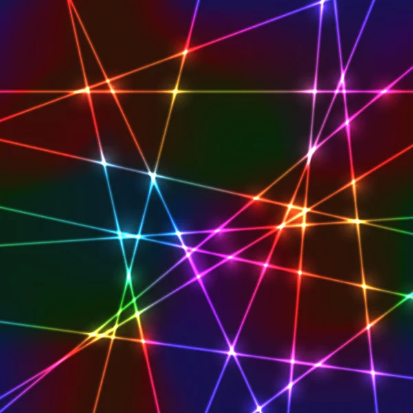 Laser zufälliges Neon-Gitter — Stockvektor