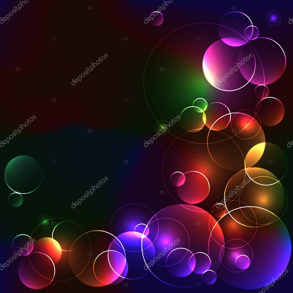 Black template with bright color circles Stock Vector Image by ©ledinka ...