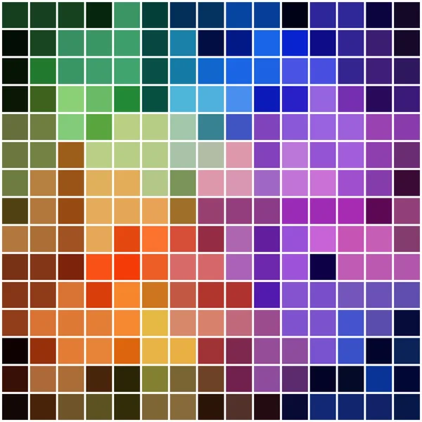 Радужная квадратная мозаика с яркими цветами — стоковый вектор