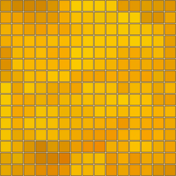 Бесшовная медовая золотая квадратная мозаика с границами и белым фоном — стоковый вектор