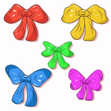 Renkli fiyonklar, renkli kurdeleler, renkli fiyonklar.