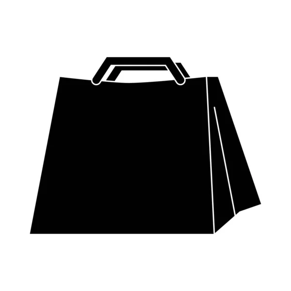 Borsa shopping donna semplice, imballaggio per alimenti e cose, icona della borsa — Foto Stock