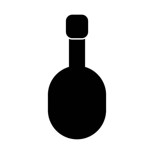 Einfache Illustration einer Wasserflasche, ein Symbol eines Bildes eines Flüssigkeitsbehälters — Stockfoto