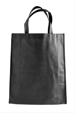 Siyah çanta üzerinde beyaz izole