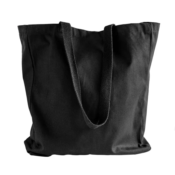 Bolso de tela negro — Foto de Stock