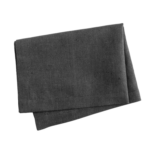 Black napkin isolated — Stock Photo, Image