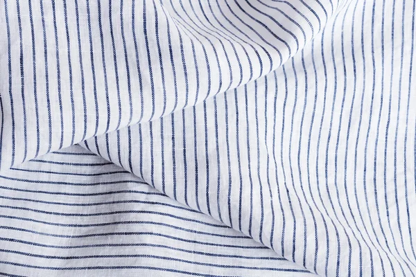 Měkká tkanina s bílými a modrými pruhy — Stock fotografie
