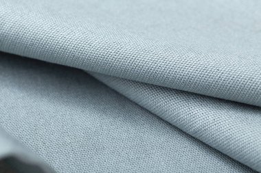 Mavi kumaş, masa örtüsü yakın çekim dokusu