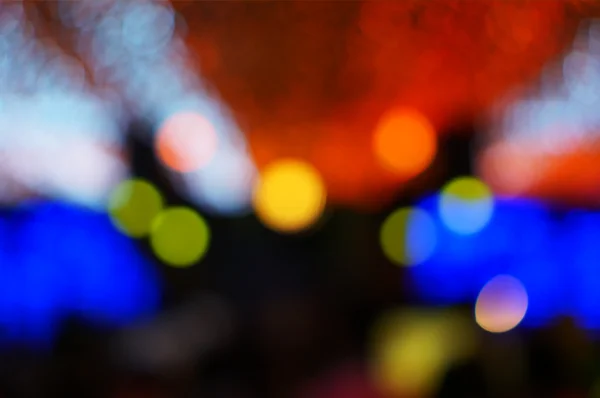 Rozostřeného barevné novoroční party světla — Stock fotografie