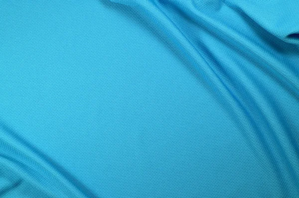 Modré sportovní textilie textura — Stock fotografie