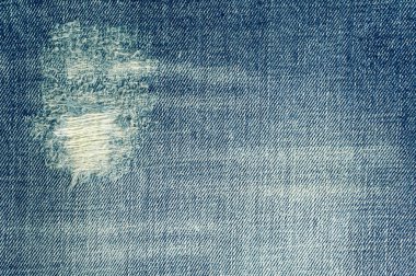 Mavi jeans doku ve arka plan