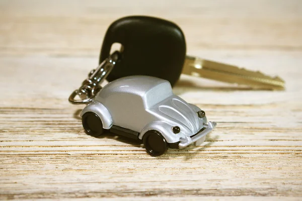 Car toy and key — Stock Photo, Image
