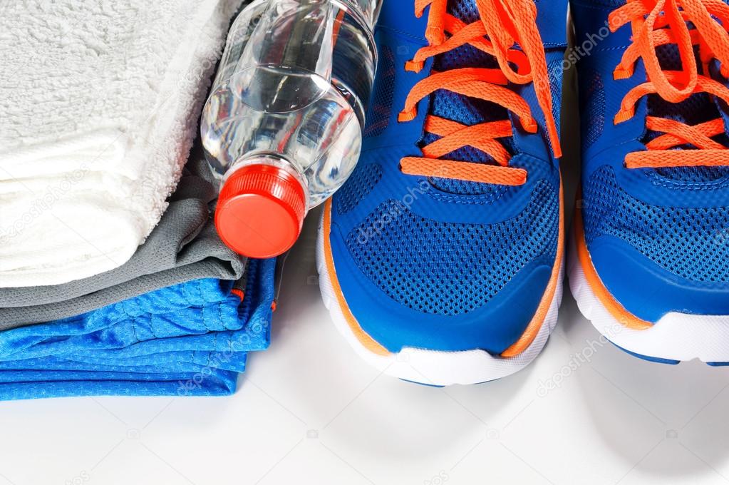 Gym accessories with sport shoes