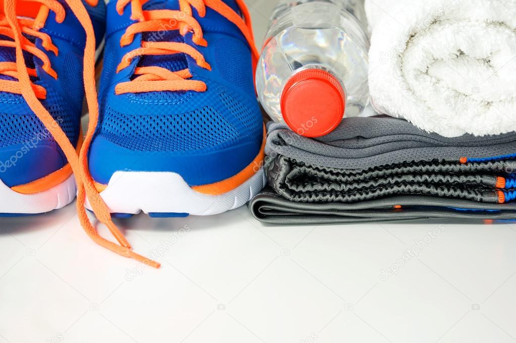Sport clothing and shoes with drinking water
