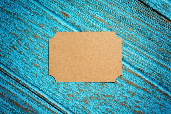 Cartão de visita de papel marrom — Fotografia de Stock